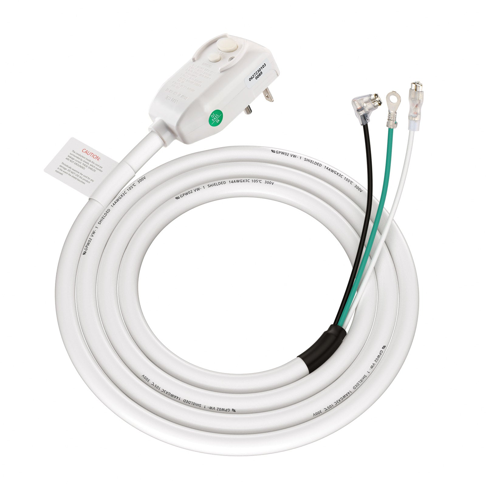Cabl Eplug Wengart LCDI Power Cord Plug NEMA6-15P Air Conditioning Extension Cabl